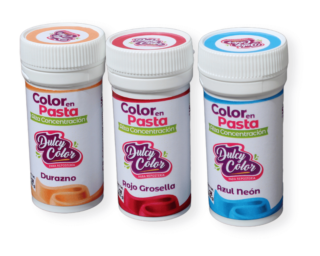 Colorante en pasta colores de alta concentración 28.53 g - Dulcy Color -  Venta de productos para repostería y pastelería