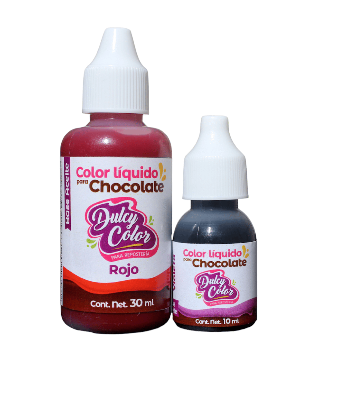 Colorante base aceite para Chocolate - Dulcy Color - Venta de productos  para repostería y pastelería